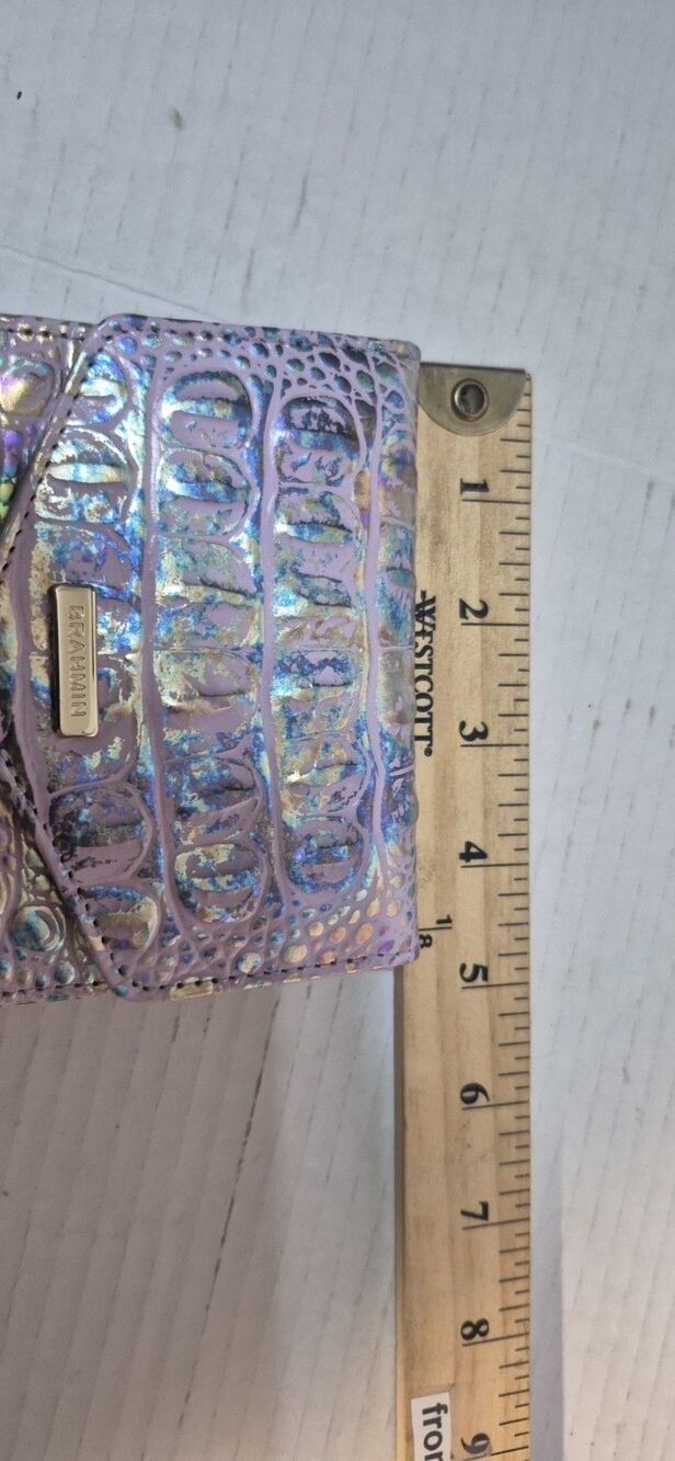 Brahmin Carla Handbag & Matching Wallet Violet Wonderland Iridescent Melbourne - Picture 8 of 16